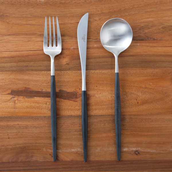 楽天市場】□クチポール ゴア・ブラック シルバー ディナーセット 3PCS