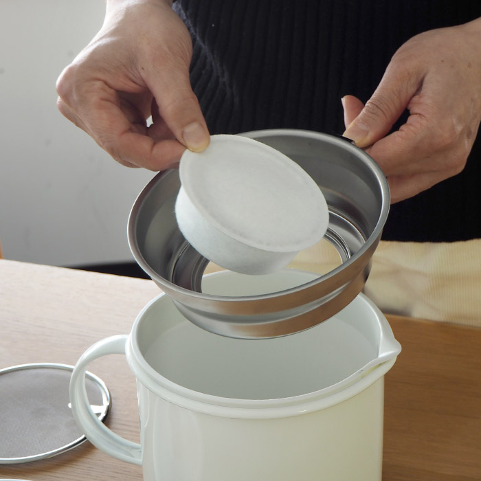 楽天市場】カイコ オイルポット用フィルター / kaico / 琺瑯 ホーロー