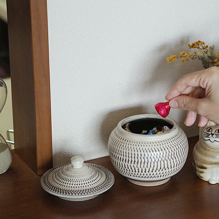 楽天市場】小鹿田焼 小袋窯 2合壺 飛びかんな / おんたやき おんた焼