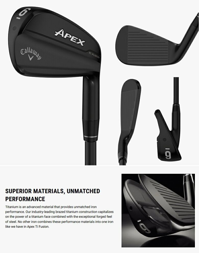 楽天市場】Callaway Apex Ti Fusion Iron キャロウェイ エイペックス