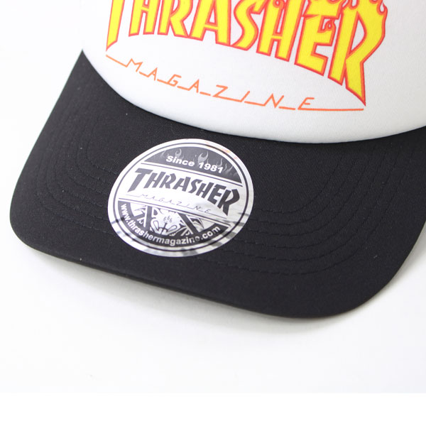 楽天市場】THRASHER スラッシャー メッシュキャップ フレイムロゴ 通常