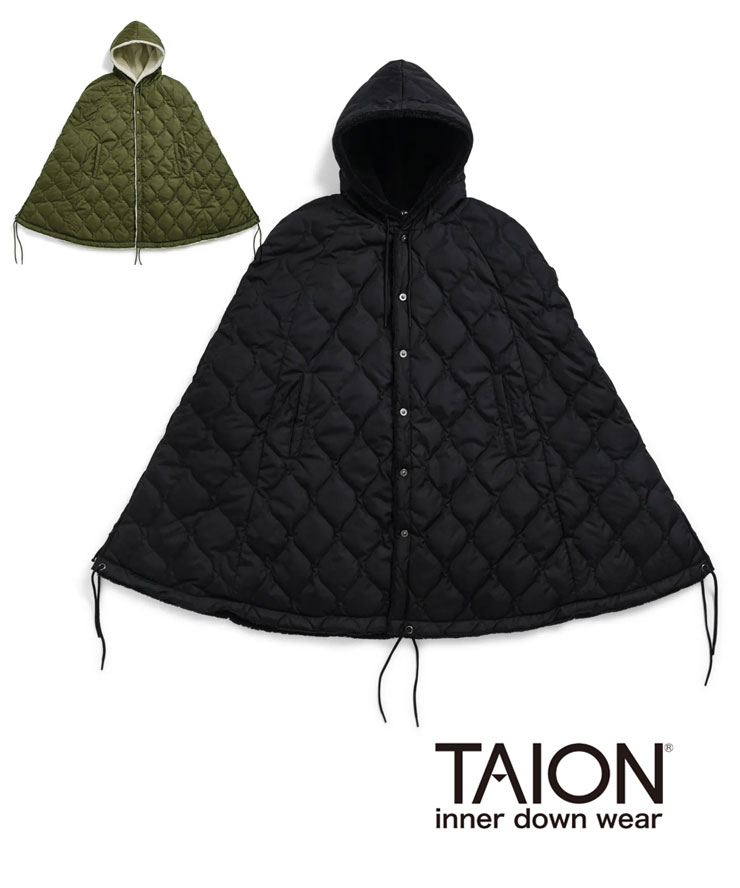 楽天市場】TAION タイオン ミリタリー ダウンケープ TAION-CPML-1