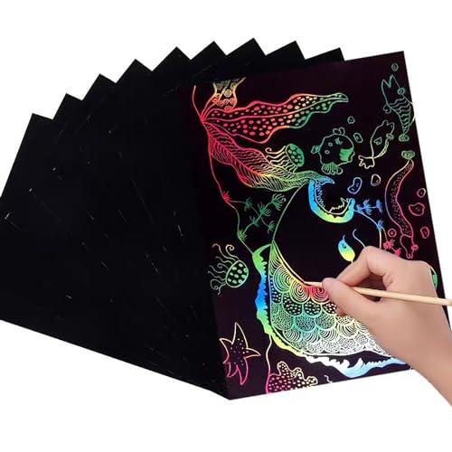 楽天市場】LIANHATA スクラッチアート ペーパー 10枚 B5サイズ 180