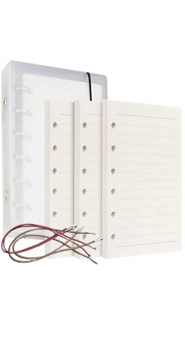 楽天市場】YINKE バインダー ミニ 6穴 透明PP システム手帳 a7透明