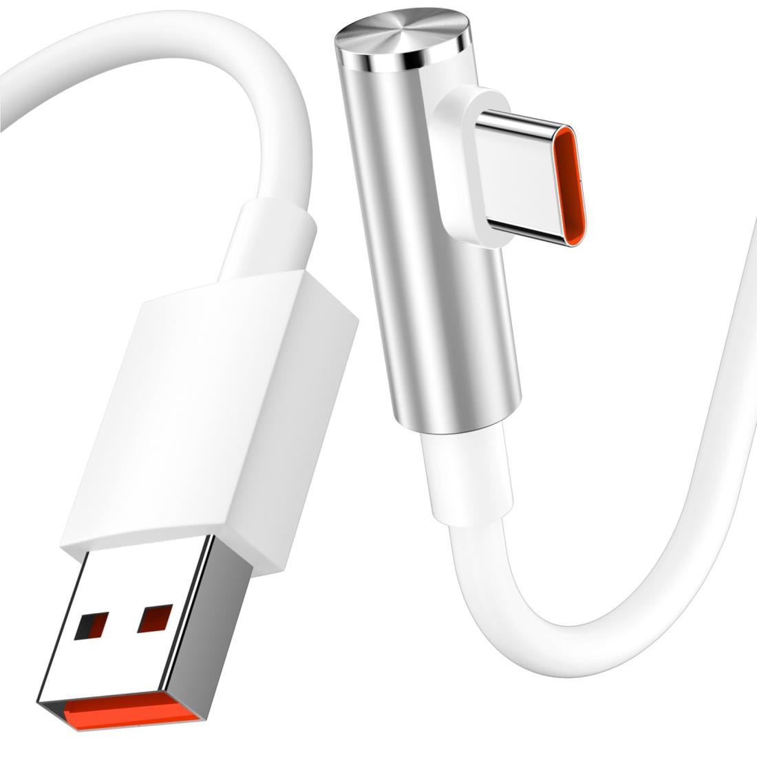 楽天市場】120W USB Type-C ケーブル 1M L字型 6A Xiaomi用 急速充電