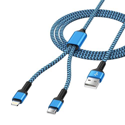 楽天市場】充電ケーブル 2in1 usb-c lightning 最大5.4A QC3.0急速充電