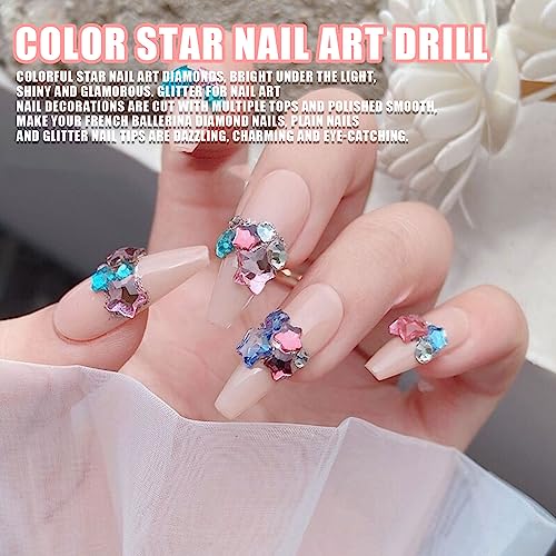 楽天市場】ネイルパーツ 150個セット 3D 立体 星 カラフル ネイル