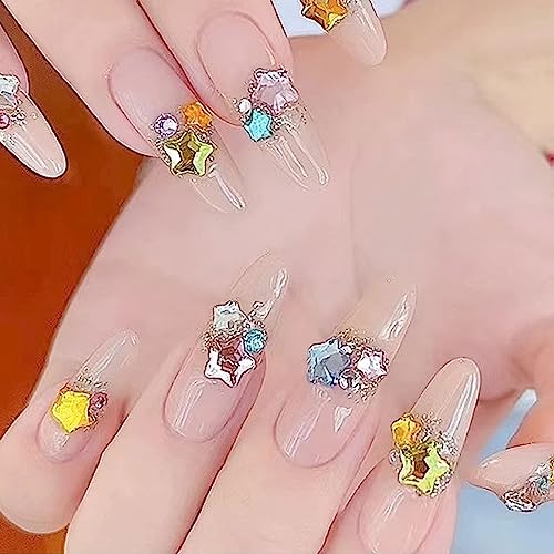 楽天市場】ネイルパーツ 150個セット 3D 立体 星 カラフル ネイル