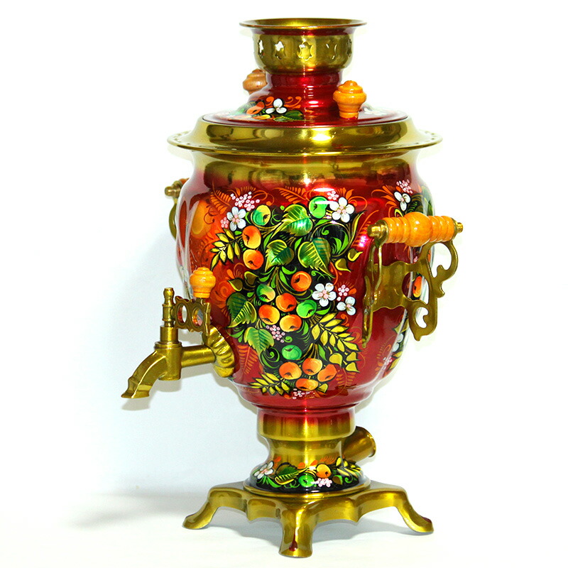 楽天市場】ロシアの郷愁を誘う！「観賞用・サモワール（レッドオレンジ