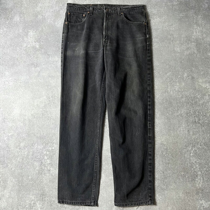 楽天市場】90s USA製 Levis 550 ブラック デニム パンツ 36 32 / 90