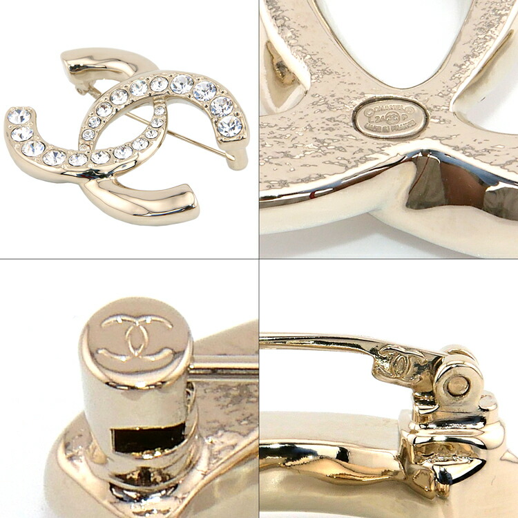 楽天市場】シャネル ブローチ アクセサリー CCマーク メタル