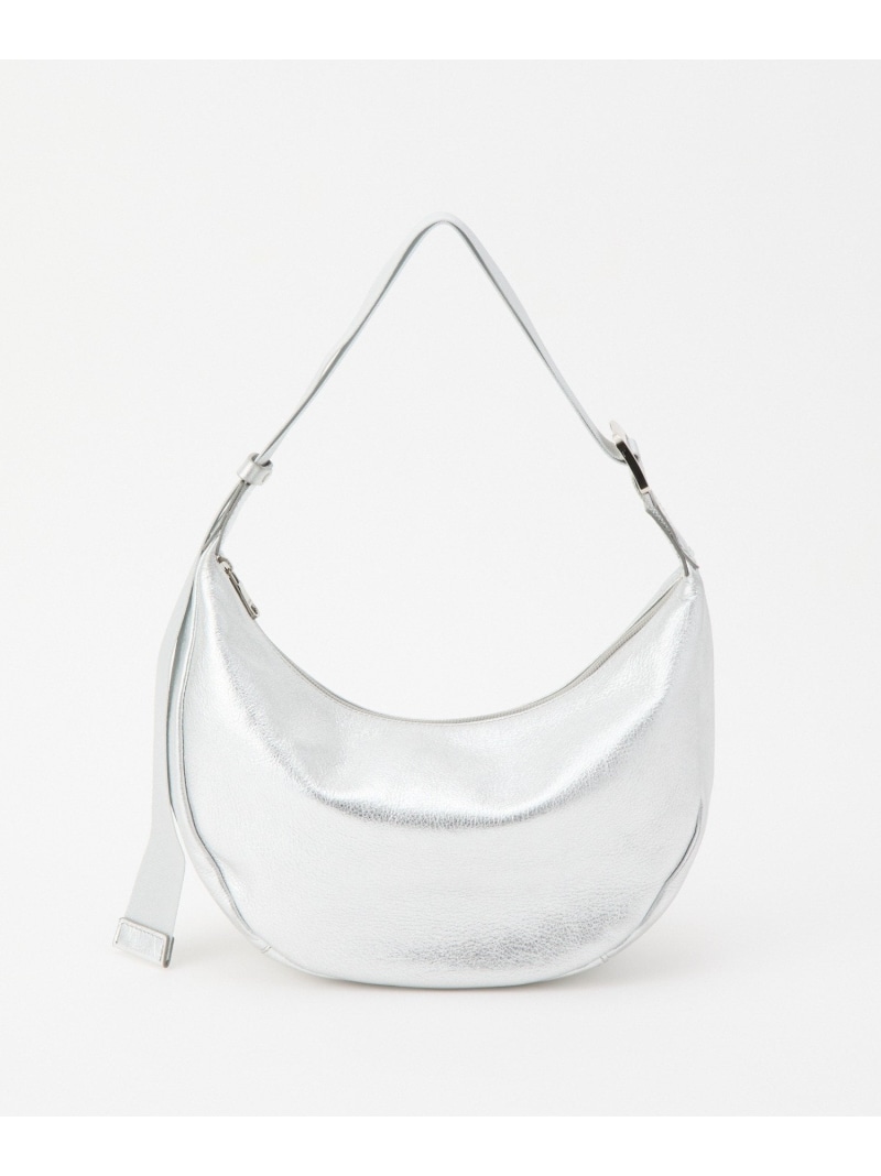 楽天市場】ソフトレザーラウンドショルダーバッグ[silver] russet