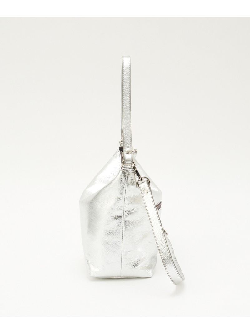 楽天市場】ソフトレザーシンプルショルダーバッグ[silver] russet