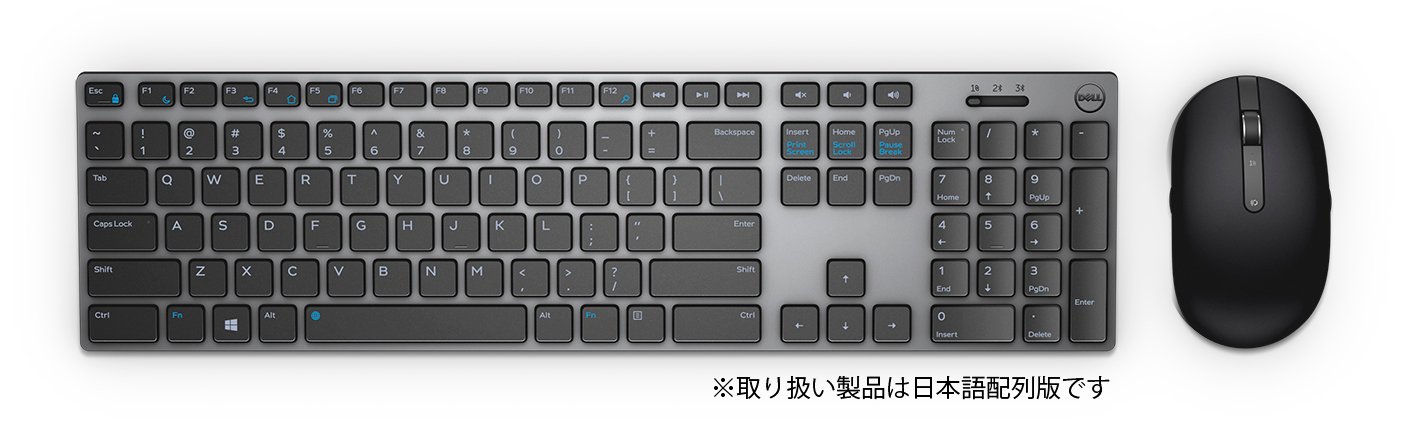 楽天市場】Dell プレミアワイヤレスキーボード&マウス KM717 USB無線