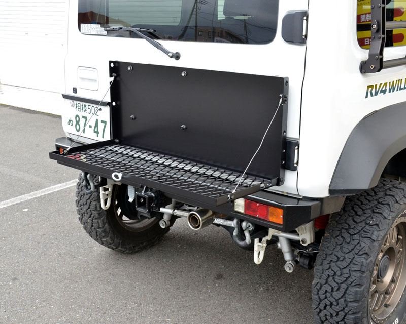 楽天市場】ジムニーJB64, JB74用 折りたたみ式リアゲートキャリア
