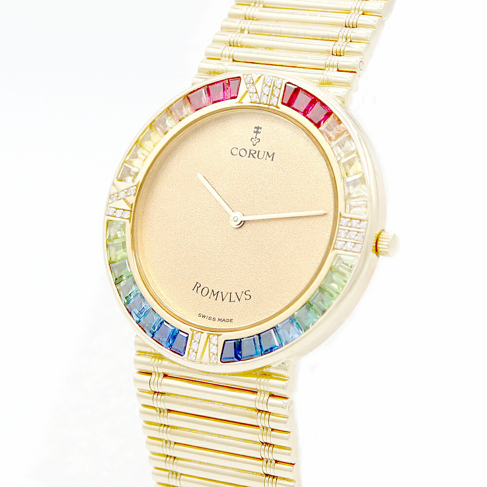 楽天市場】電池交換済 CORUM コルム ロムルス 50.322.65 純正