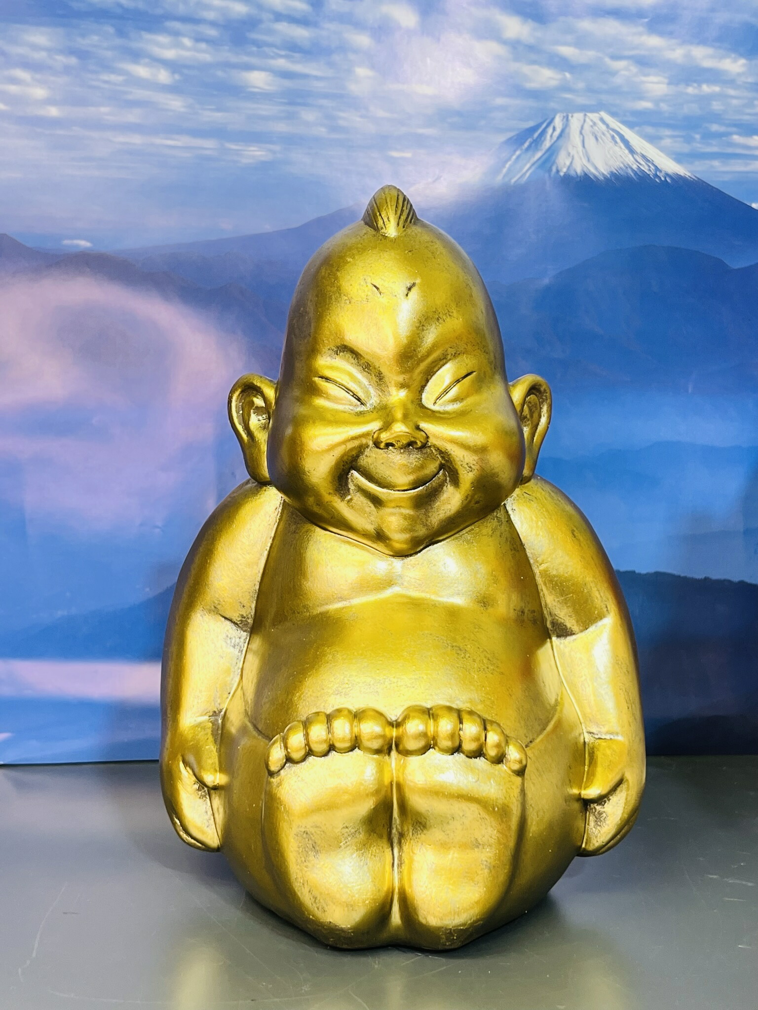 楽天市場】縁起物【ビリケンさん】大中小三点セット 置物 樹脂製 大阪