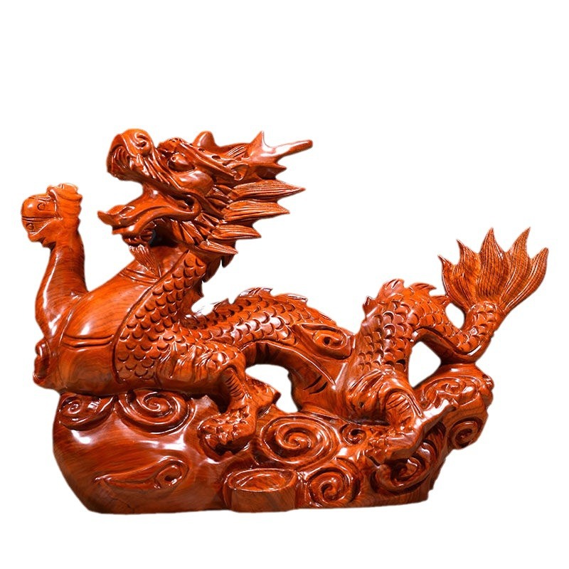 楽天市場】中国風 龍 神龍 木彫り 置物 風水 開運 高級天然ツゲ木彫り