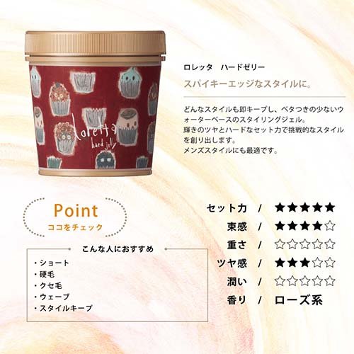 楽天市場】ロレッタ ハードゼリー ヘアワックス(300g*3個セット