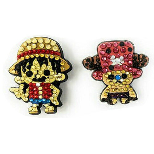 楽天市場】【2個セット ONE PIECE ルフィ チョッパー ラインストーン