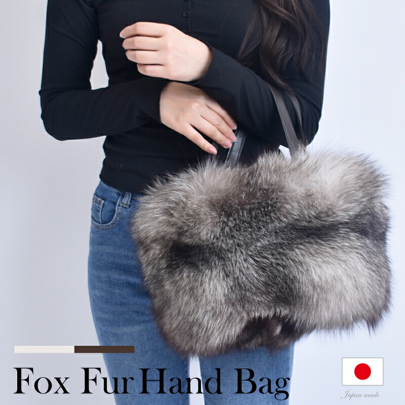 楽天市場】ファーバッグ レディース ハンドバッグ 秋冬 リアルファー