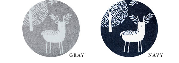 着る電気毛布 curun 鹿と木の北欧柄デザイン 180×140 着る電気毛布