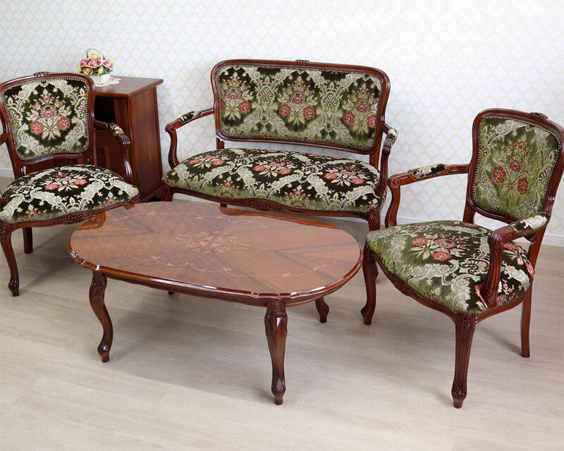 楽天市場】ポイント5倍SALEイタリア製 金華山織 サロンチェア 3点