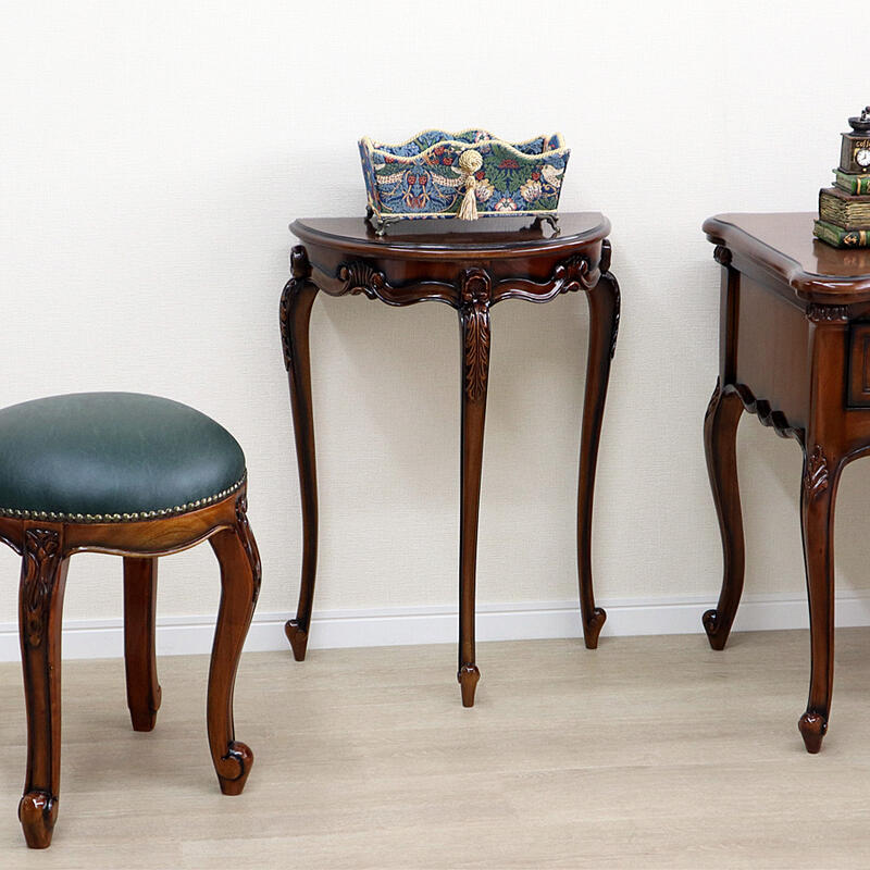 楽天市場】マホガニー 3脚 ハーフムーン コンソール(小)コンソール