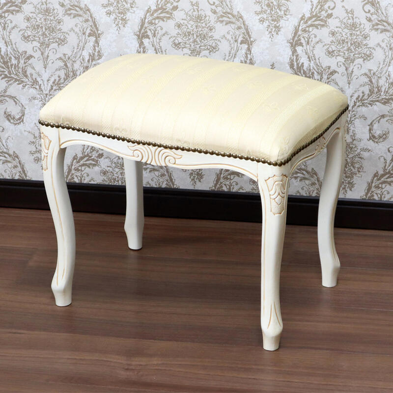 楽天市場】イタリア製 スツール Mサイズ 白脚クラシック アンティーク