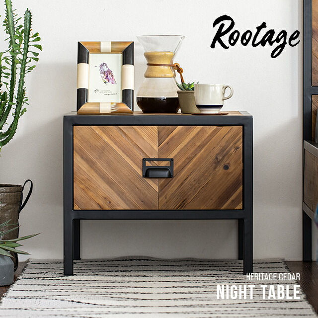 ヴィンテージ 木製サイドテーブル 3段引き出し付き rt033_th.jpg