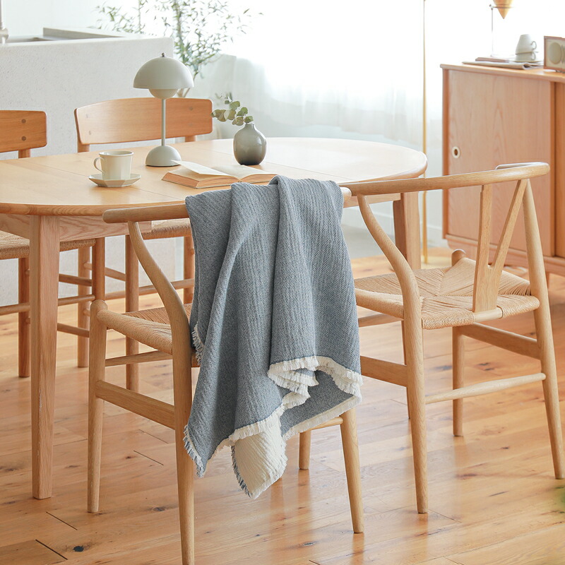 楽天市場】コットンブランケット elvang Thyme 130×180 ベージュ