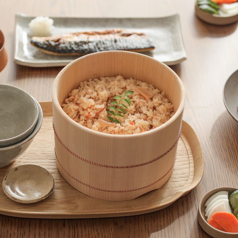 楽天市場】自在のお櫃 おひつ 木製 20cm 木曽 さわら 山一 日本製