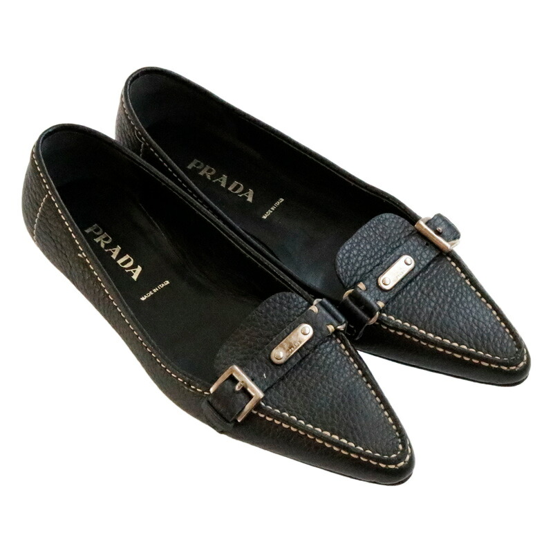 楽天市場】【中古】PRADA プラダ 靴 フラット シューズ レディース