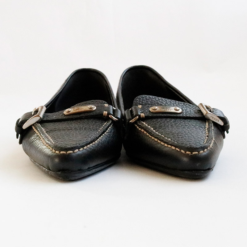 楽天市場】【中古】PRADA プラダ 靴 フラット シューズ レディース