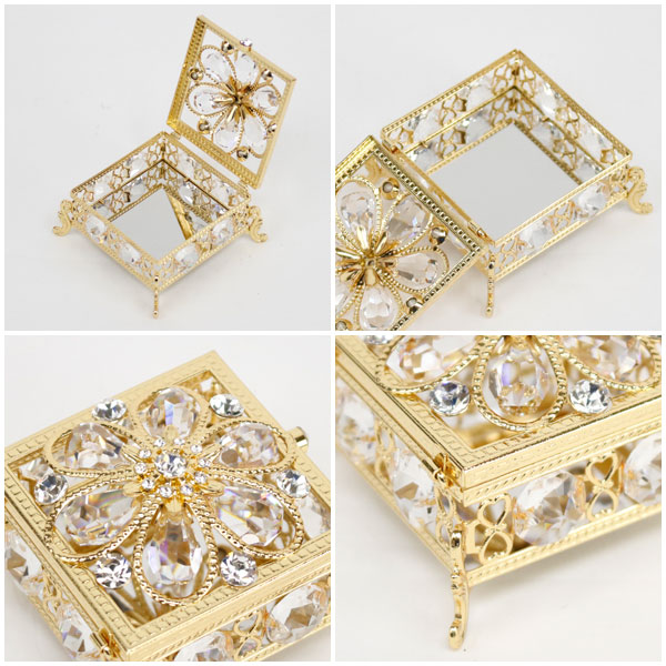 楽天市場】スワロフスキー クリスタル 小物入れ ふた付き 置物