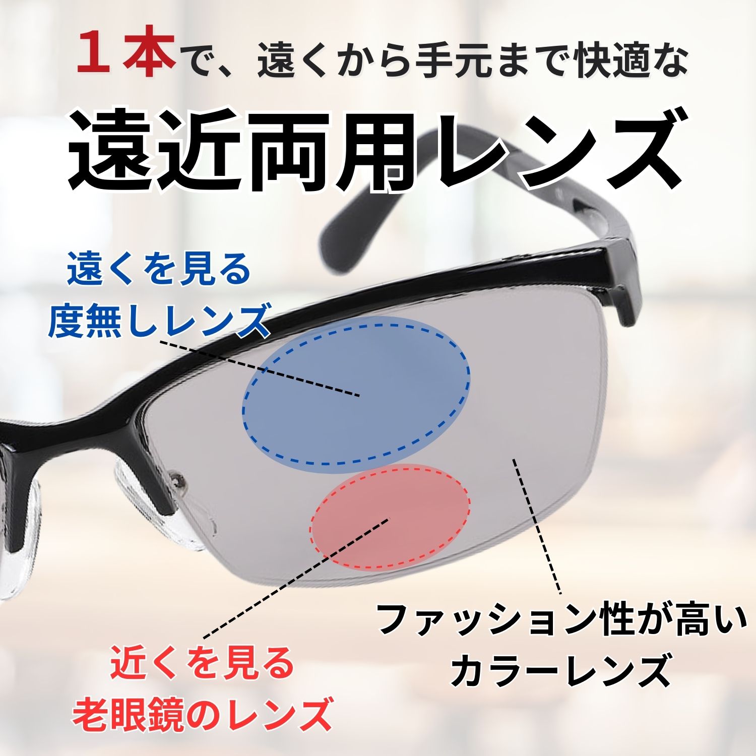 楽天市場】MIDI BLOOM 老眼鏡 遠近両用 累進多焦点 多焦点レンズ 遠近