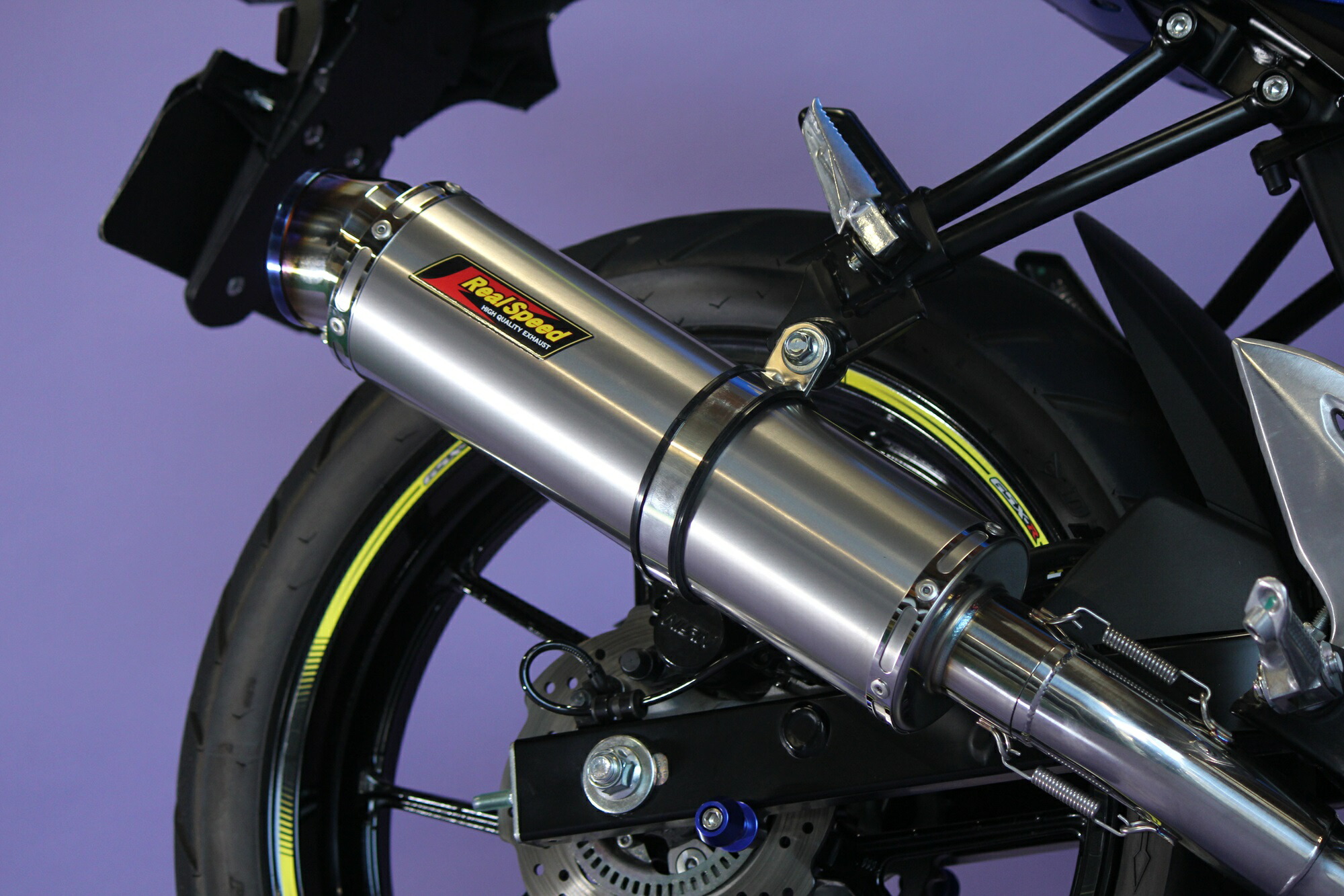 楽天市場】GSX-R125 バイクマフラー DL33B / DL32D メテオ チタン