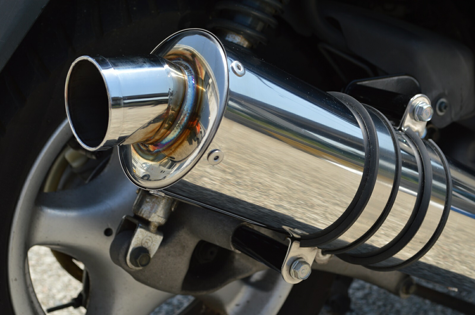 楽天市場】HMS ヤマハ マジェスティ125 (5CA) バイクマフラー (キャブ