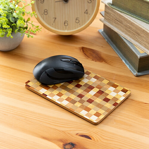 楽天市場】神奈川県 露木木工所 木製マウスパッド Sサイズ 寄木細工