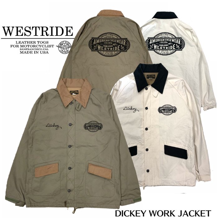 楽天市場】【WESTRIDE/ウエストライド】ジャケット/DICKEY WORK JACKET