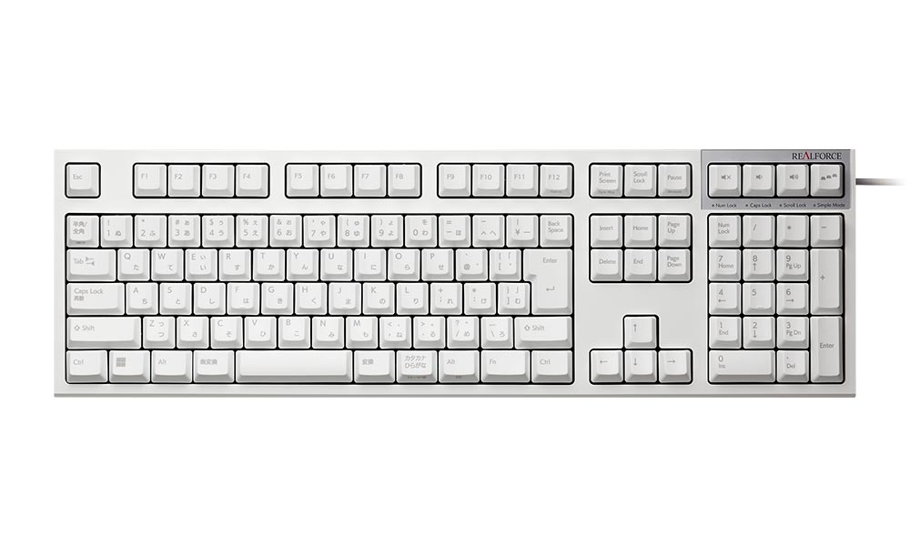 楽天市場】【公式】 REALFORCE R3S キーボード 日本語配列 ホワイト