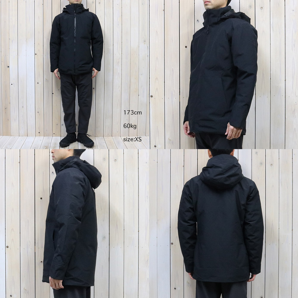 アークテリクス カモーソンパーカー メンズXS 黒 ナイロン ゴアテック