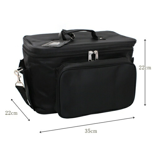 楽天市場】ネイルバッグ 軽量バニティーバック ブラック 化粧品 収納