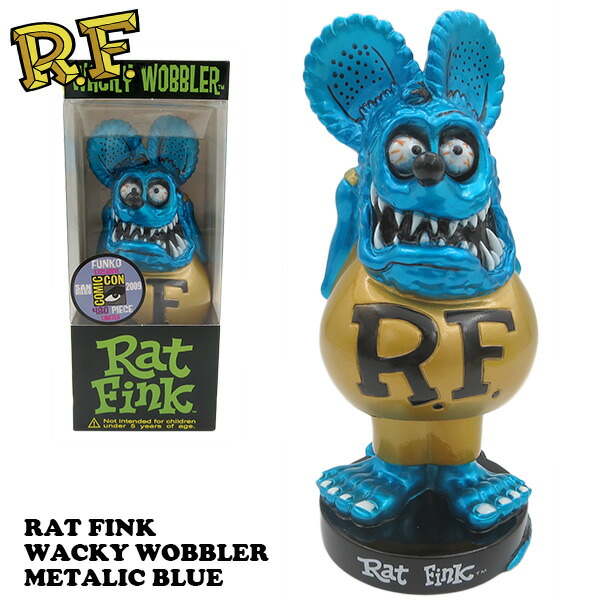 楽天市場】FUNKO Wacky Wobbler RAT FINK （メタリックブルー） ラット