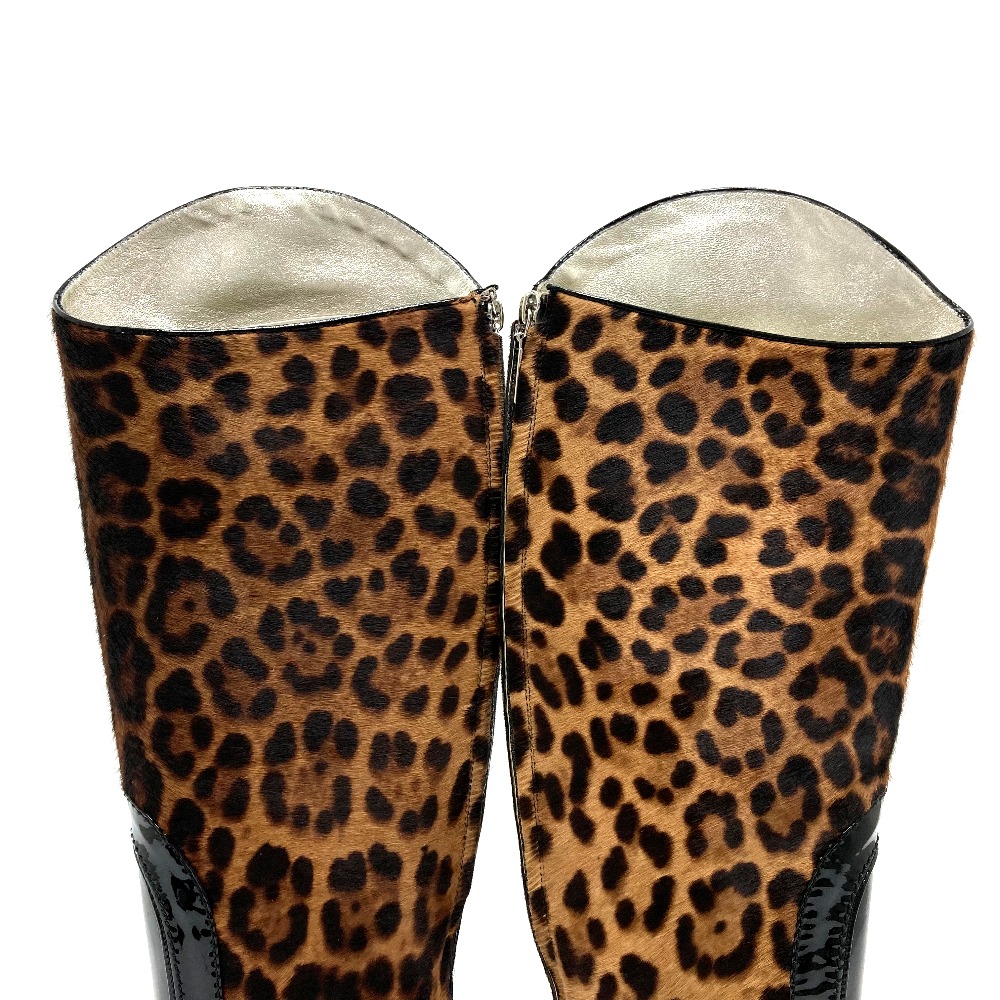 楽天市場】DOLCE&GABBANA ドルガバ レオパード ロングブーツ 靴