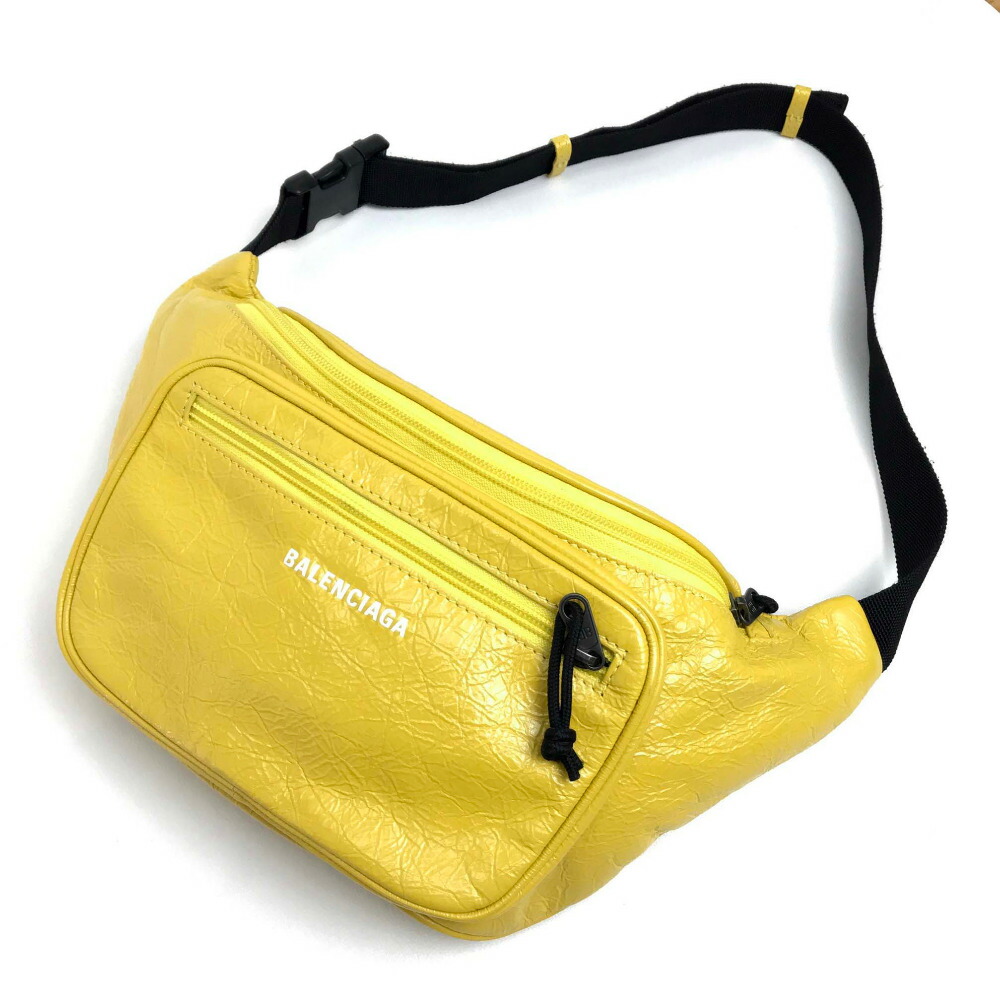 BALENCIAGA ネオンイエロー ボディバッグ BALENCIAGA ネオンイエロー