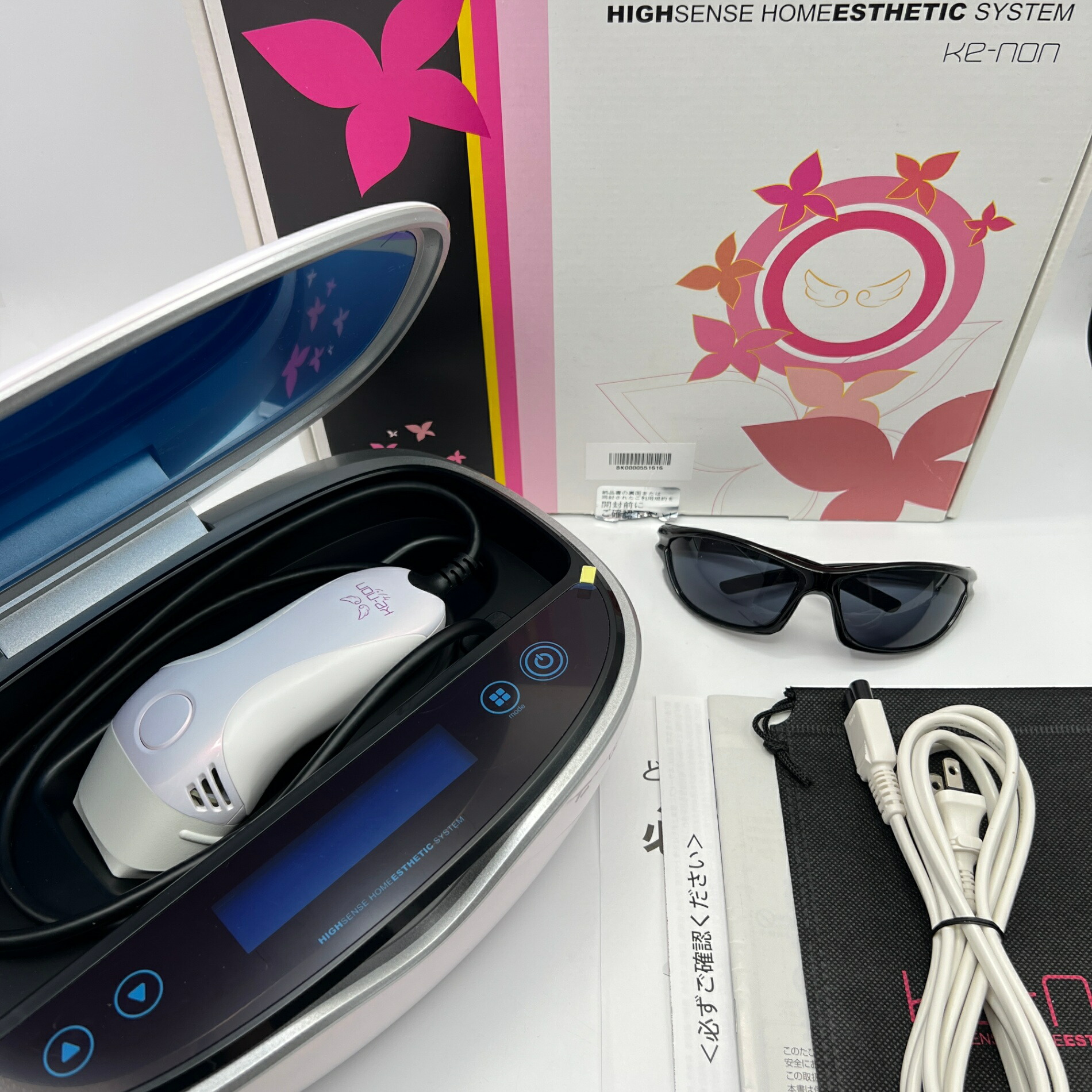 KE-NON 脱毛器 未使用 サングラス付き(未使用に近い) KE-NON 脱毛器