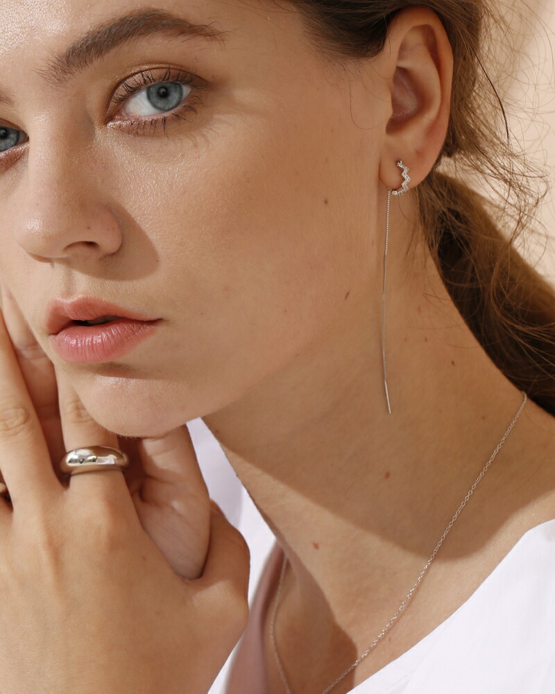 楽天市場】【返品保証/シルバー925】hln ピアス イヤーカフ 2way