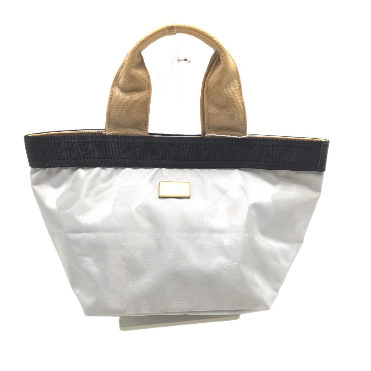 MARK&LONA カートバッグ カモフラ メタルプレート ミニボストン