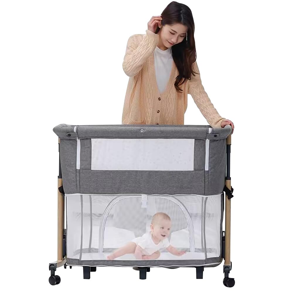 備品等完備】ZOOBLY ベビーベッド 添い寝ベッド 折りたたみ HZDMJ